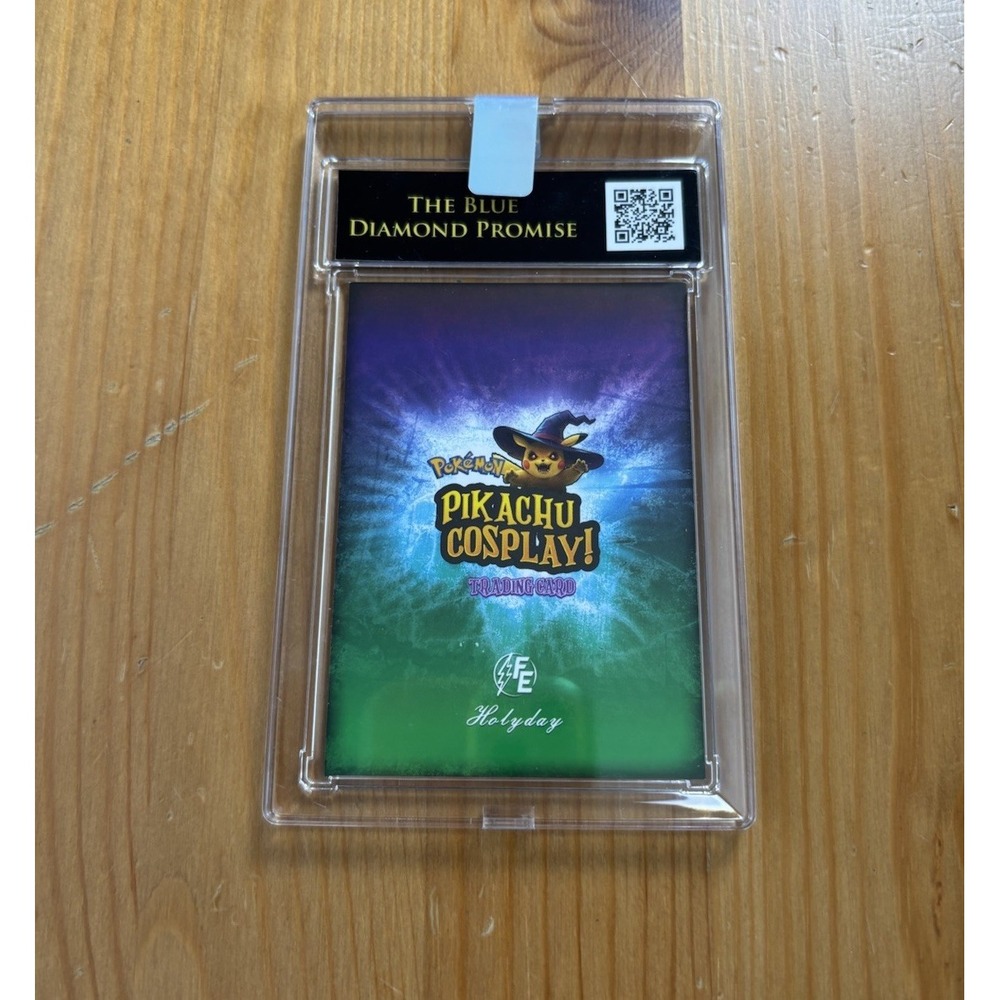 Pokemon Pikachu Cosplay Indiana Jones Cracked Holo Blue Diamond Graded 10 GM - Picture 2 of 2